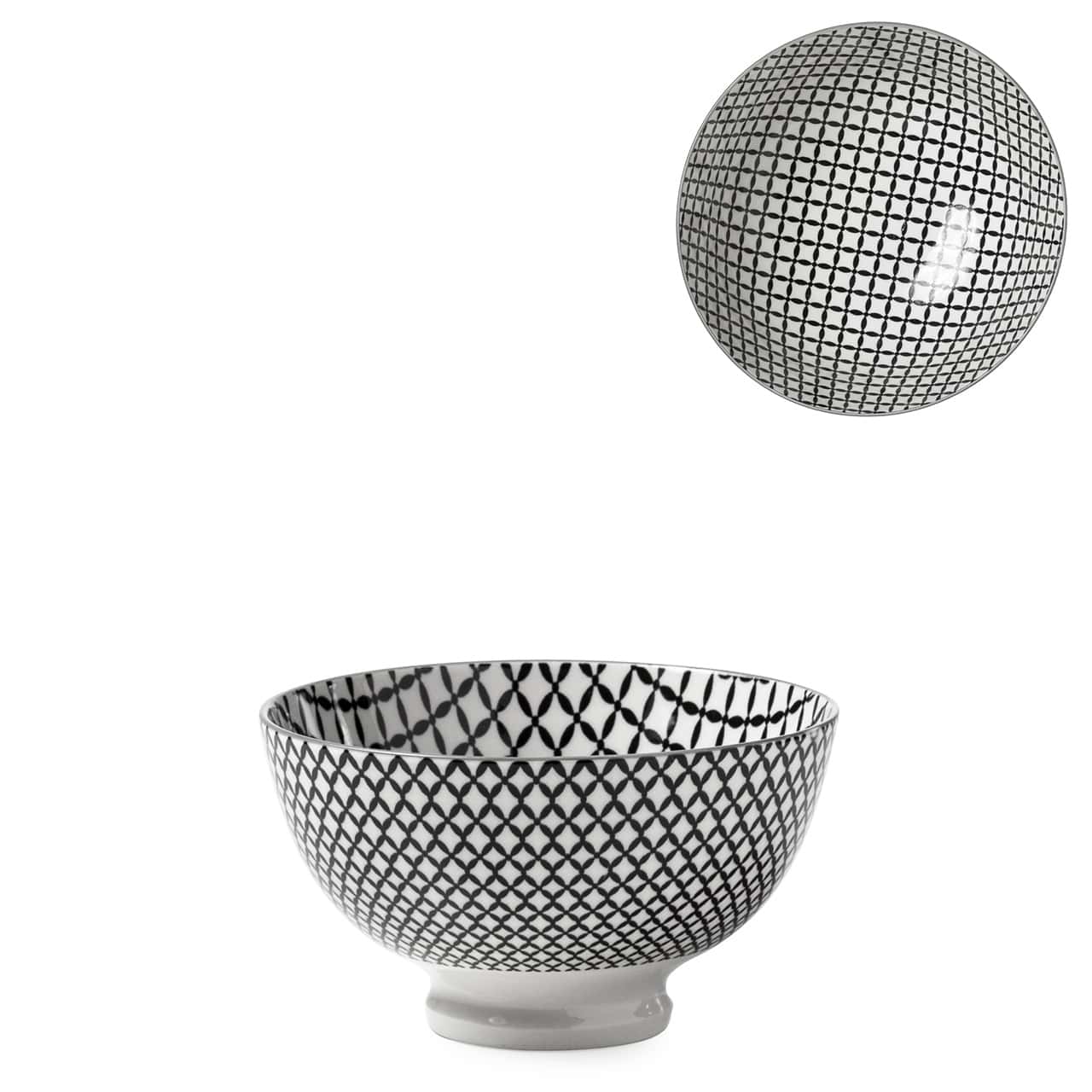 Kiri Porcelain Bowls - Wicker Weave | alvaluz.com