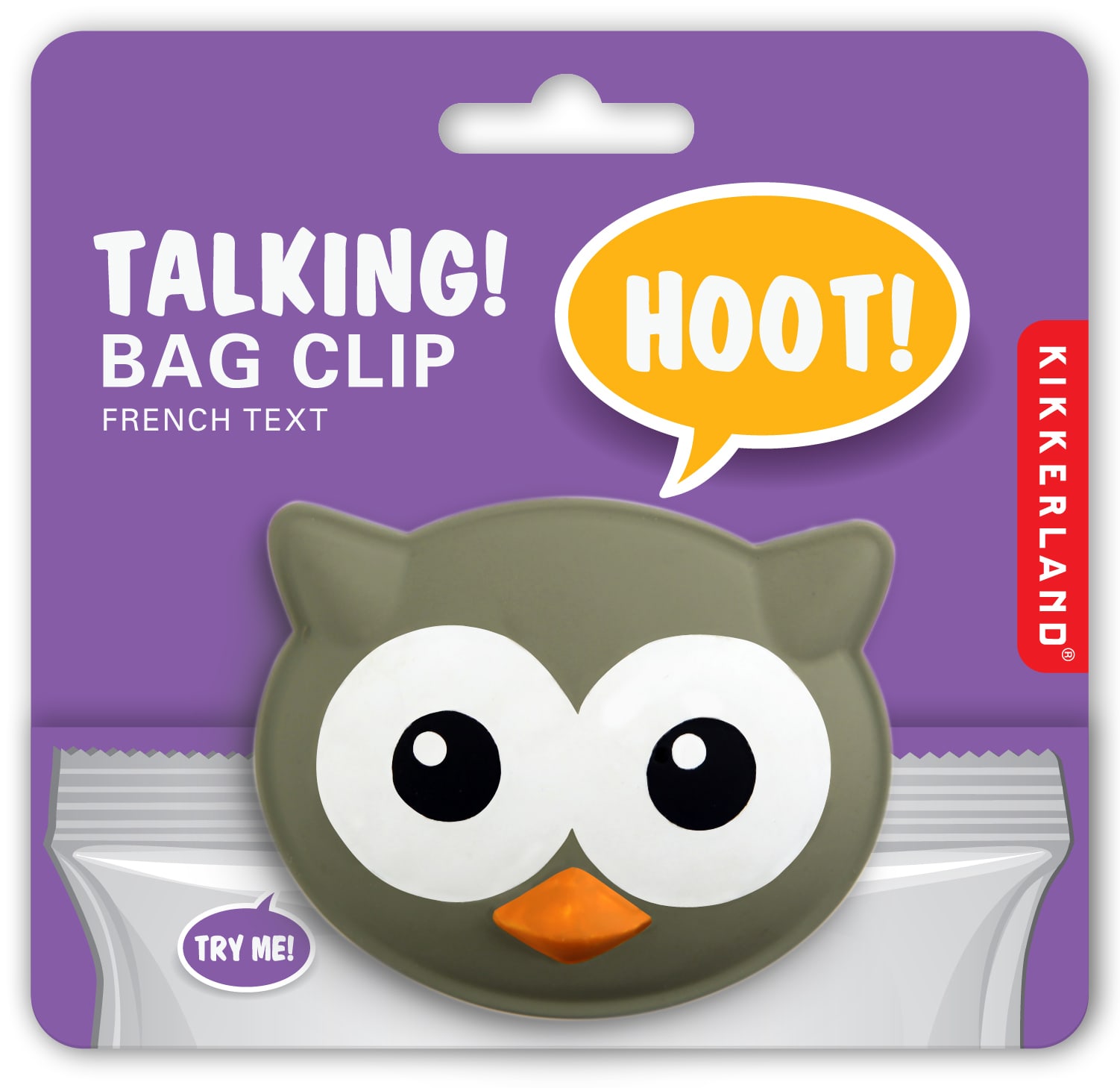BC00 Bag Clip + Talking Owl | alvaluz.com