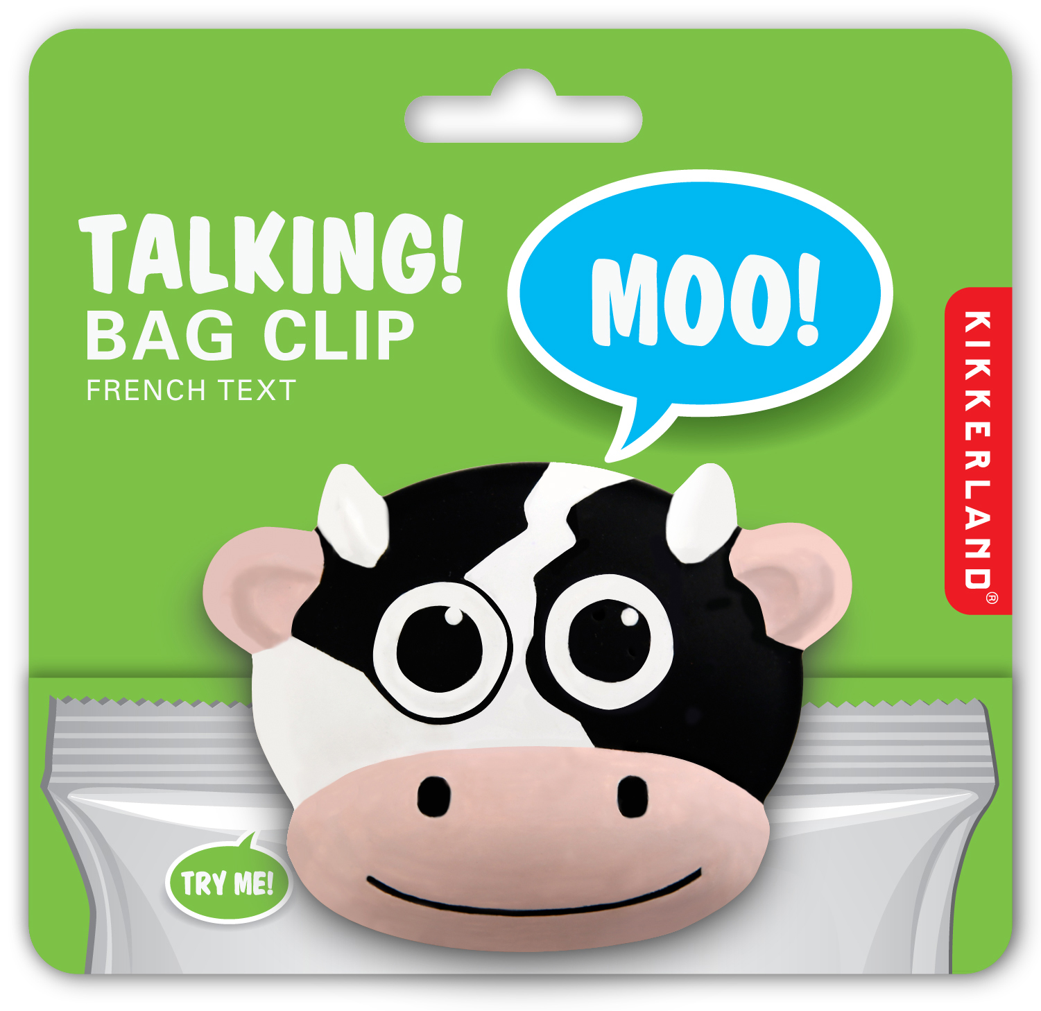 BC02 Bag Clip Talking Cow | alvaluz.com