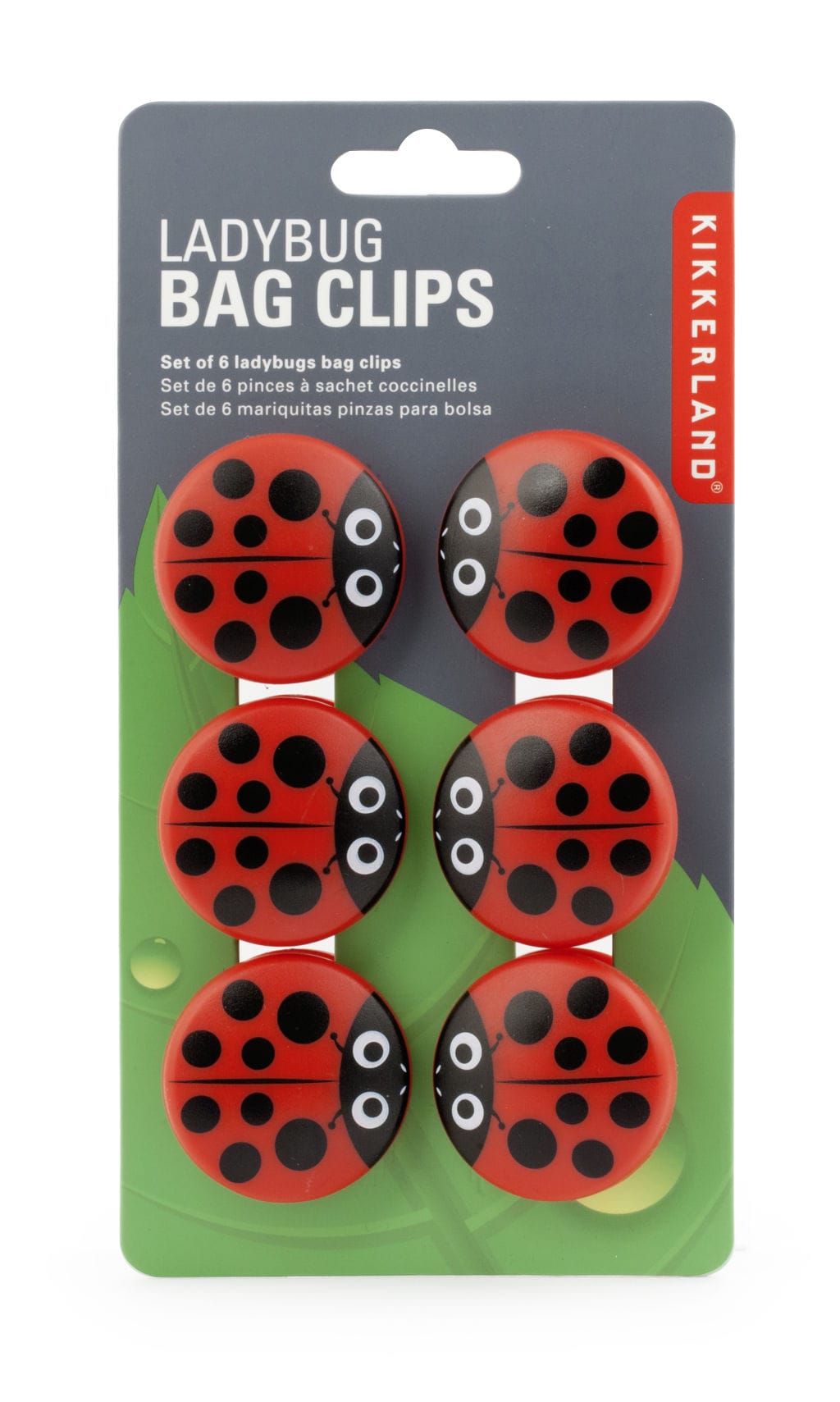 BC22 Ladybug Bag Clips Set de 6 | alvaluz.com