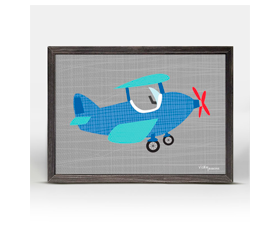 Ways to Wheel - little plane (18x14cm) | alvaluz.com